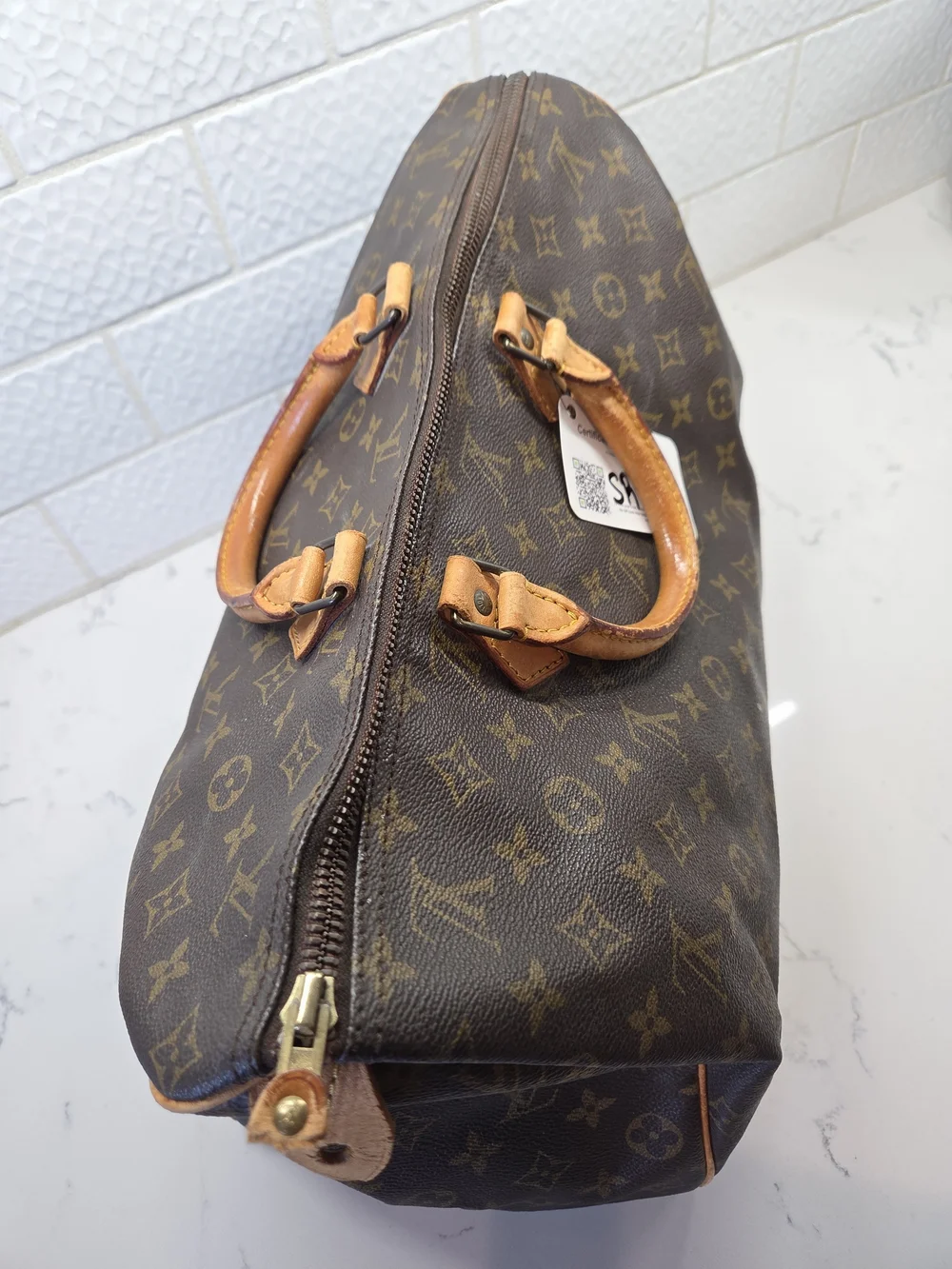Vintage 1985 Louis Vuitton Monogram Speedy 40 Bag - Made in France SA851